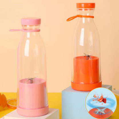 380Ml/420Ml Portable Juicer Cup Juicer USB Electric Fruit Juice Cup Automatic Mini Fruit Juicer Smoothie Blender with 6 Blades